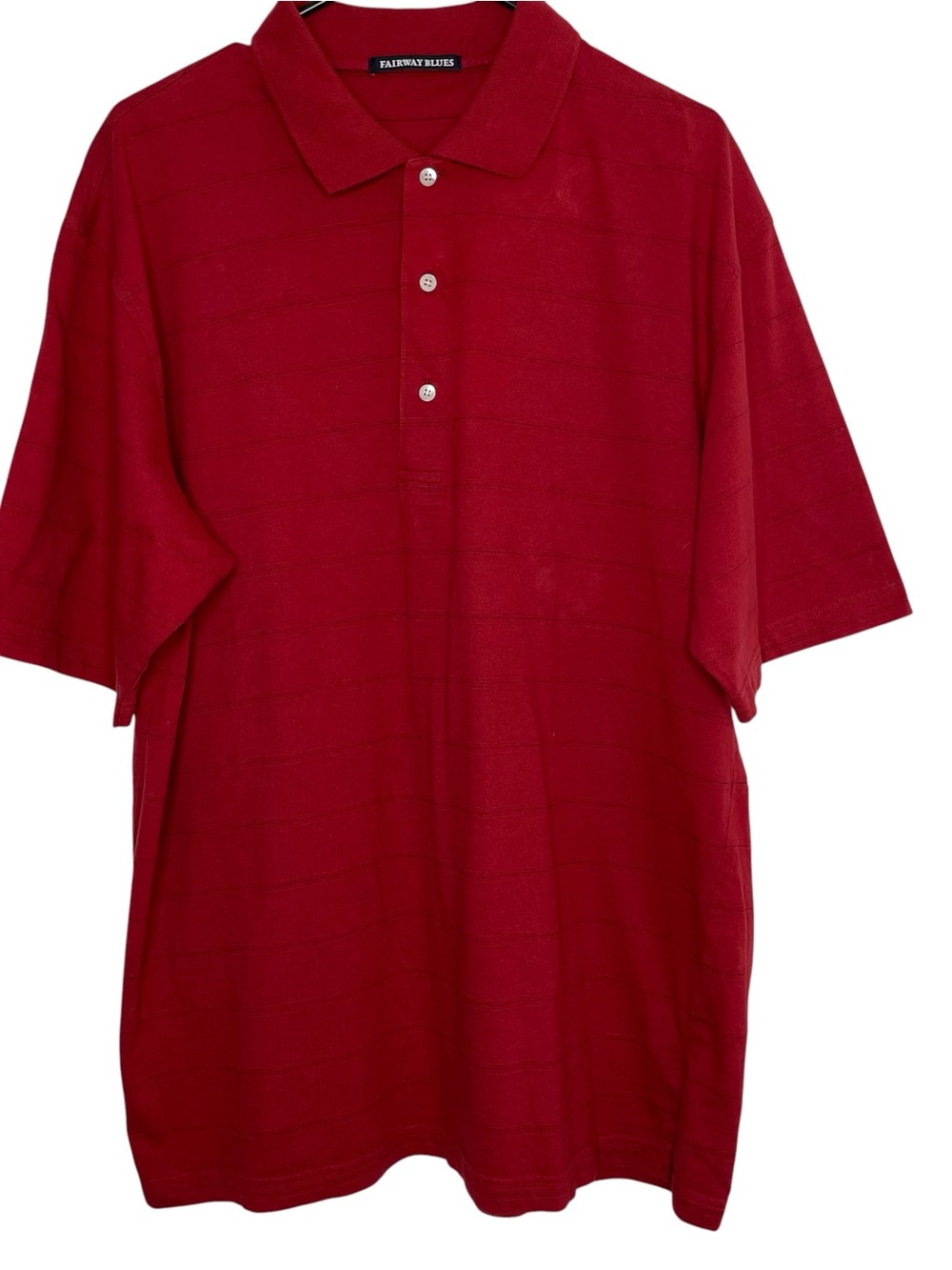 Men's Red Golf Polo Shirt XL